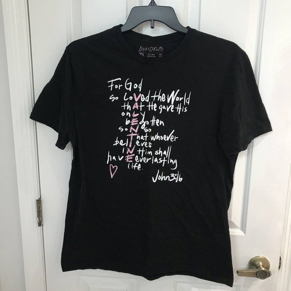 Love Faith Bible Verse T XL